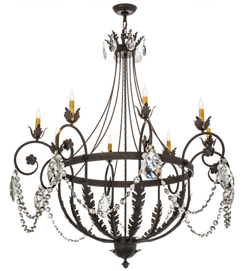 45"W Antonia 8 Lt Chandelier