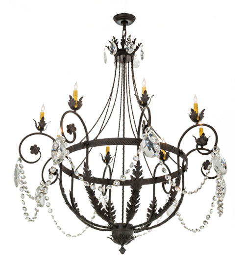 45"W Antonia 8 Lt Chandelier