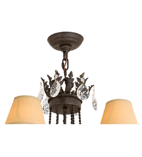 28"W Antonia 6 Lt Chandelier