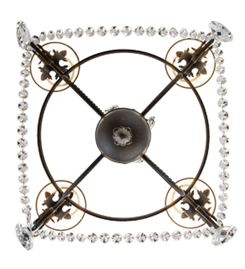 26"W Antonia 4 Lt Chandelier