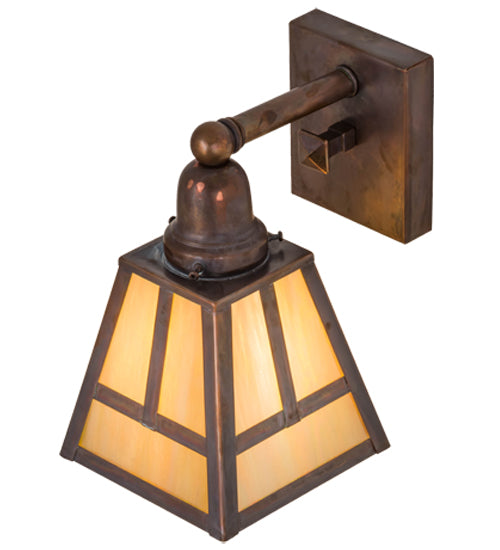 6"W "T" Mission Wall Sconce