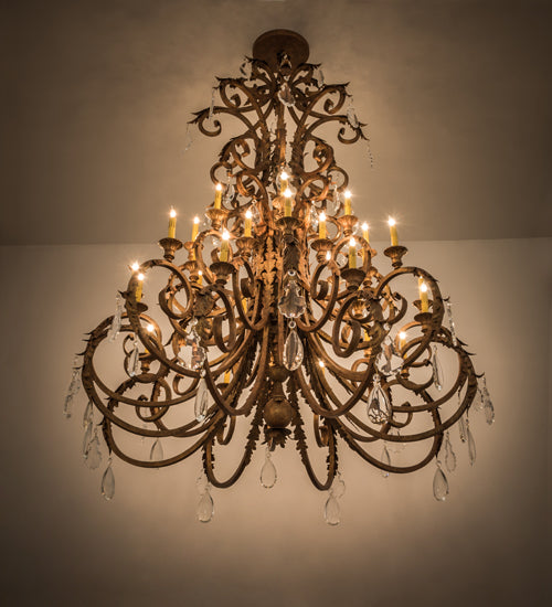 60" Wide Serratina 32 Light Chandelier