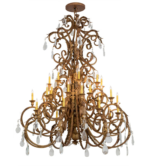 60" Wide Serratina 32 Light Chandelier