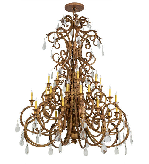 60" Wide Serratina 32 Light Chandelier