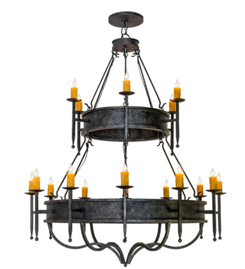 60" Wide Marta 18 Light Two Tier Chandelier