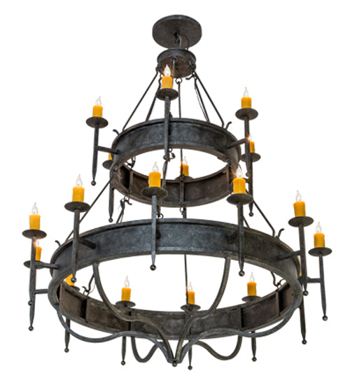 60" Wide Marta 18 Light Two Tier Chandelier