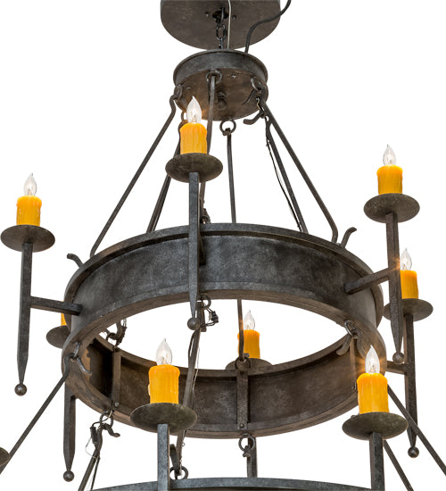 60" Wide Marta 18 Light Two Tier Chandelier