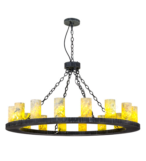 48"W Loxley Jadestone 16 Lt Chandelier