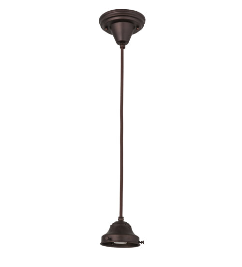 4"W Revival Mahogany Bronze 1 Lt Pendant Hardware