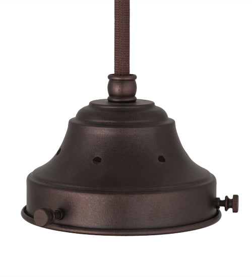 4"W Revival Mahogany Bronze Pendant Hardware