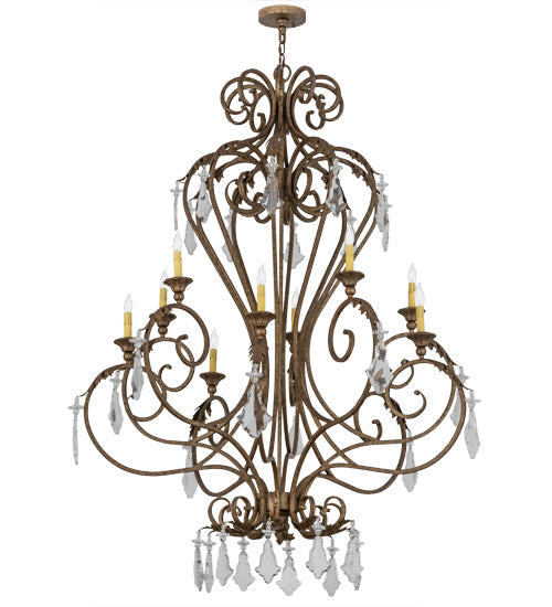 48"W Josephine 10 Lt Chandelier