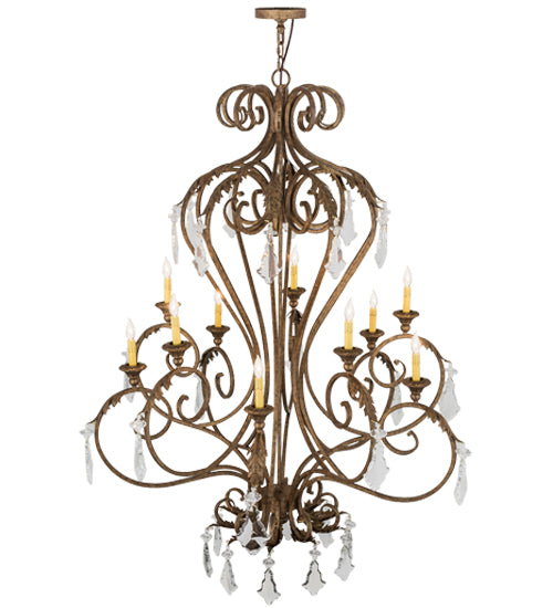 48"W Josephine 10 Lt Chandelier