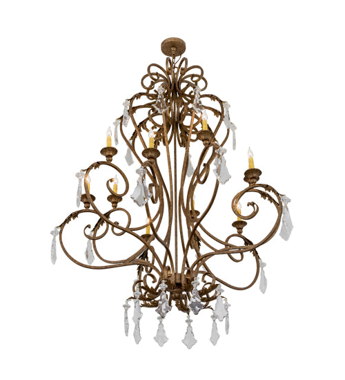 48"W Josephine 10 Lt Chandelier