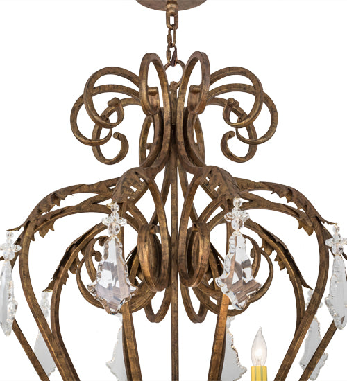 48"W Josephine 10 Lt Chandelier