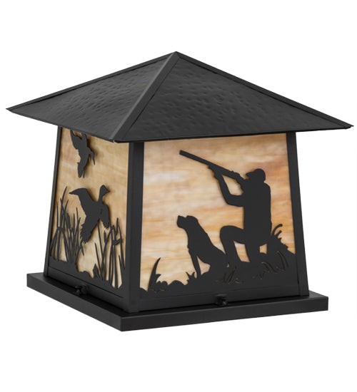 18"Sq Duck Hunter W/Dog Pier Mount