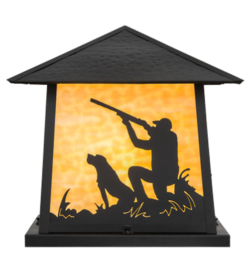 18"Sq Duck Hunter W/Dog Pier Mount