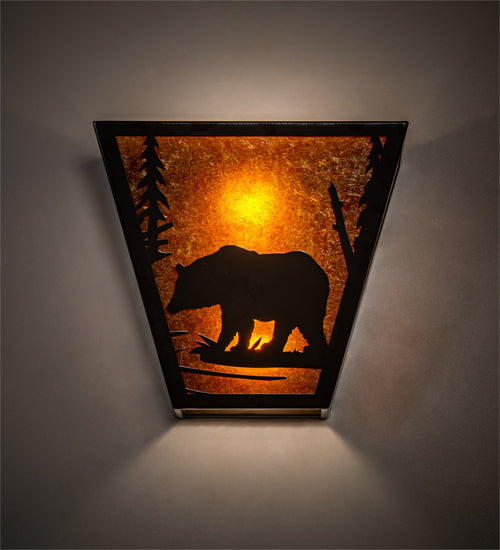 13" Wide Bear Creek Left Wall Sconce