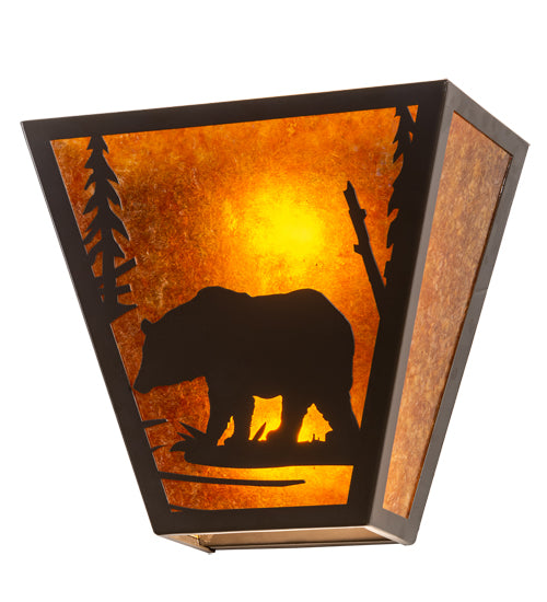 13" Wide Bear Creek Left Wall Sconce