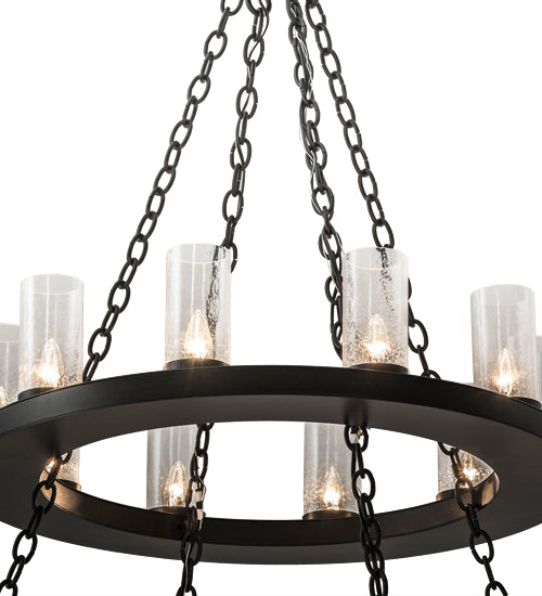 60" Wide Loxley 28 Light Two Tier Chandelier