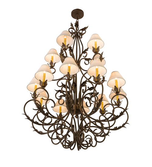 46"W Alexandria 15 Lt Chandelier