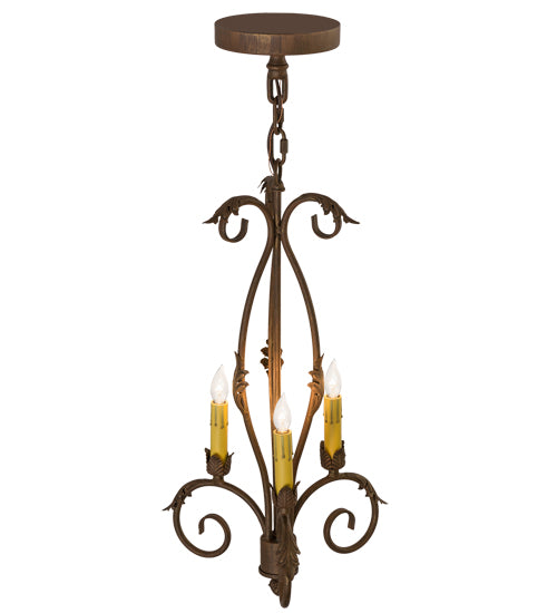 12"W Alexandria 3 Lt Chandelier