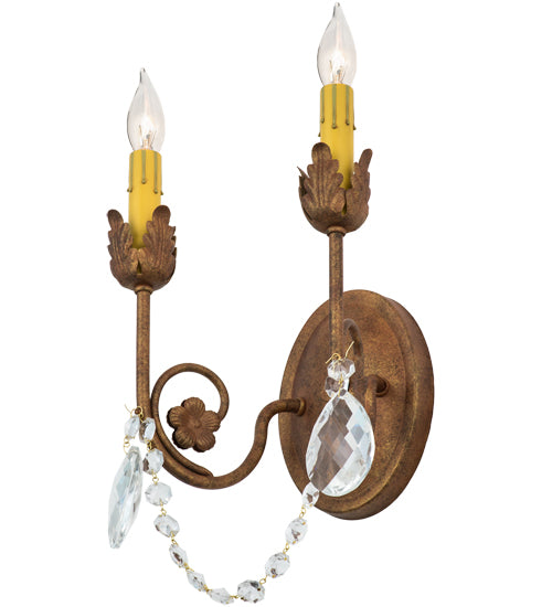 10"W Antonia 2 Lt Wall Sconce