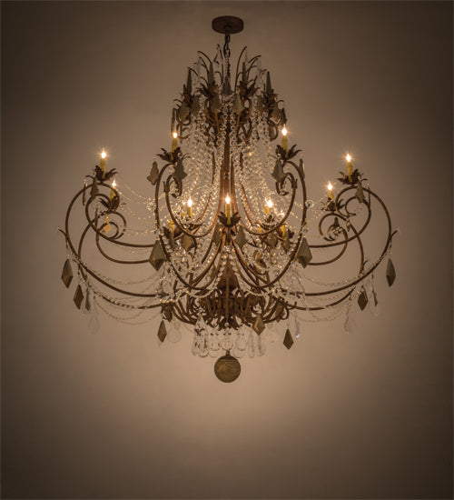 64" Wide Minuet 16 Light Chandelier