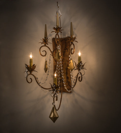 21" Wide Minuet 3 Light Wall Sconce