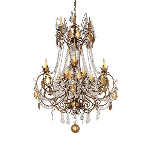 38" Wide Minuet 12 Light Chandelier