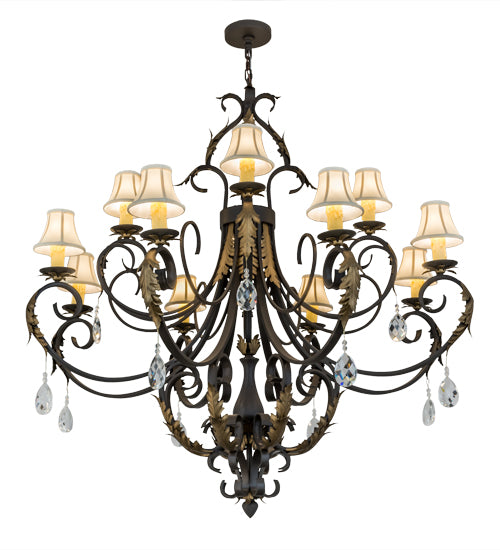 54"W Ingrid 12 Lt Chandelier