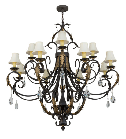 54"W Ingrid 12 Lt Chandelier