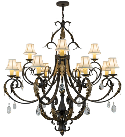 54"W Ingrid 12 Lt Chandelier