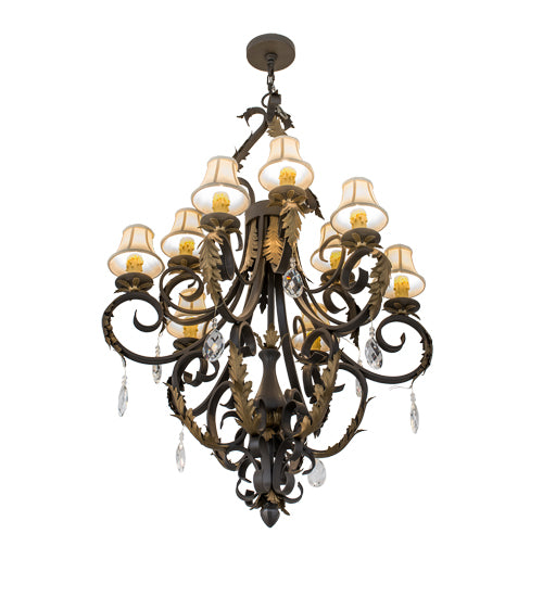 36"W Ingrid 9 Lt Chandelier