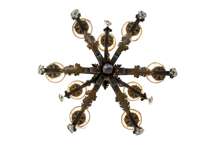 36"W Ingrid 9 Lt Chandelier