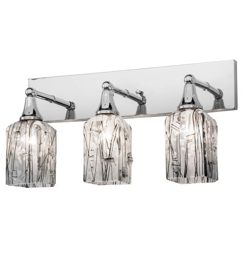 24" Wide Metro Fusion Licorice 3 Light Vanity Light