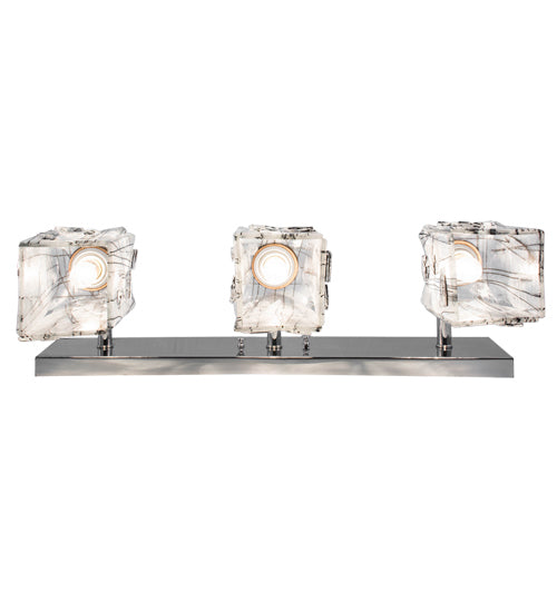 24" Wide Metro Fusion Licorice 3 Light Vanity Light