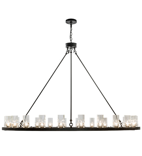 72"W Loxley 24 Lt Chandelier