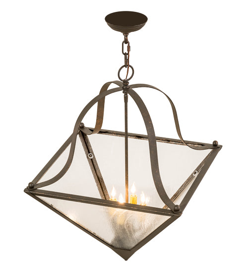 20" Square Zale Inverted Pendant