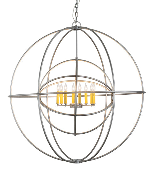 43" Wide Atom Enerjisi 8 Light Chandelier