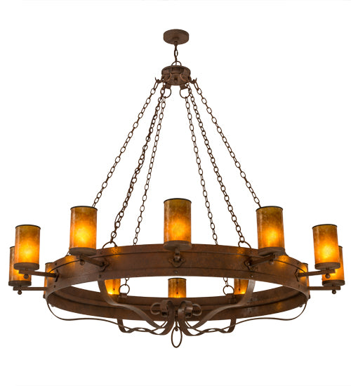 72"W Parnella 12 Lt Chandelier