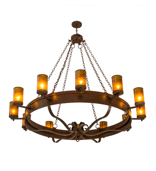 72"W Parnella 12 Lt Chandelier