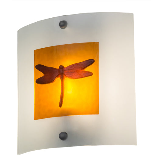 11"W Metro Fusion Dragonfly Wall Sconce