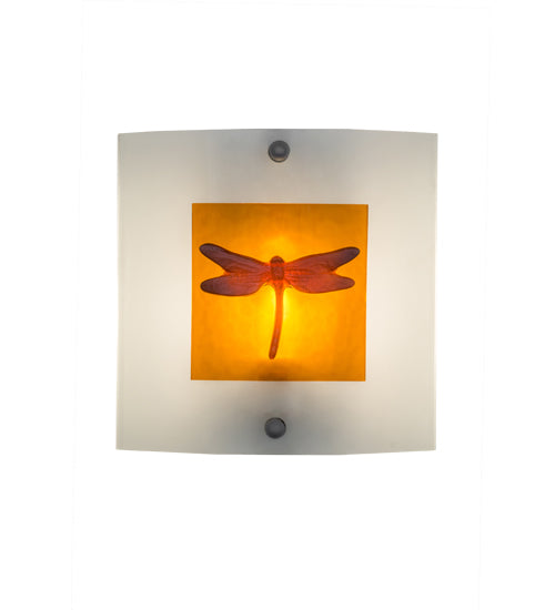 11"W Metro Fusion Dragonfly Wall Sconce