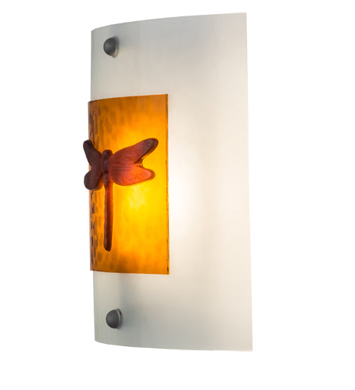 11"W Metro Fusion Dragonfly Wall Sconce