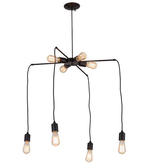 30" Wide Alva 8 Light Chandelier