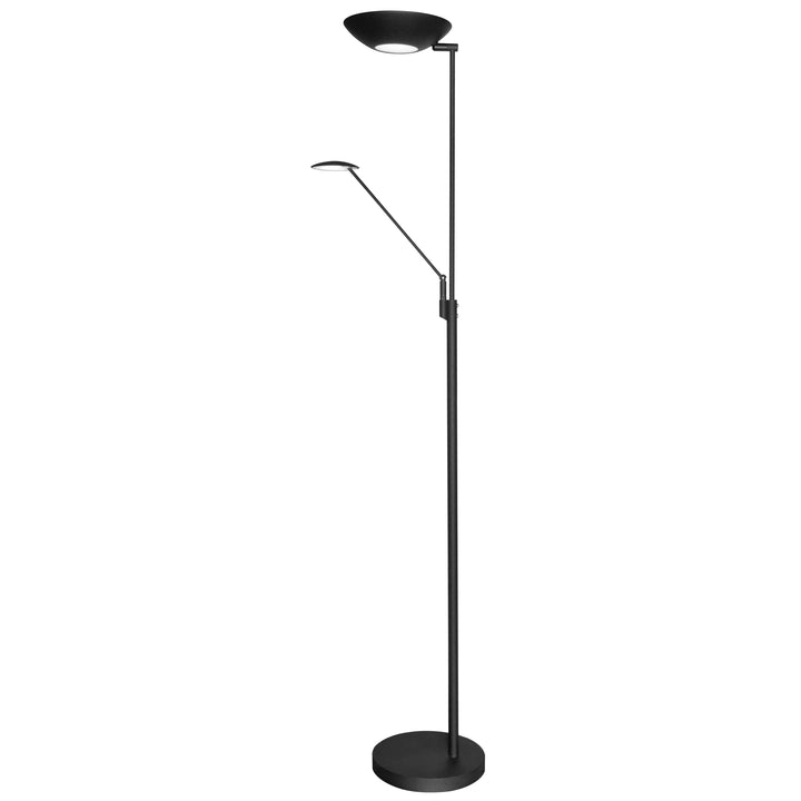 Dainolite Mother & Son LED Floor Lamp, Black Finish