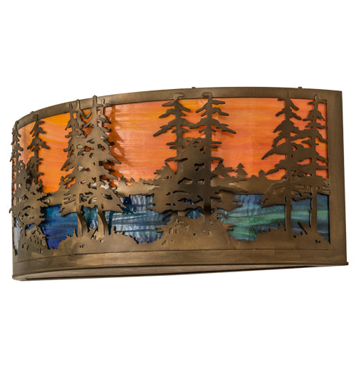 30"W Tall Pines Wall Sconce