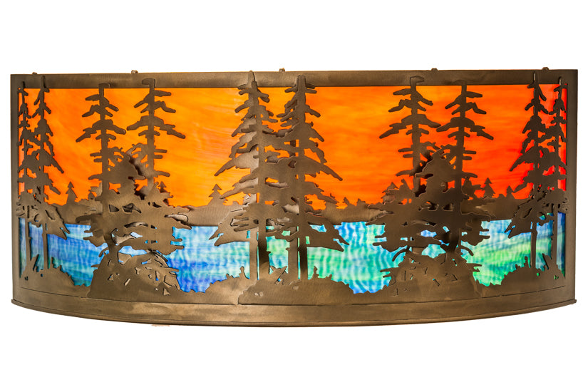 30"W Tall Pines Wall Sconce