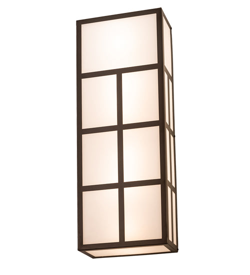 12" Wide Quadrato Helsinki Wall Sconce