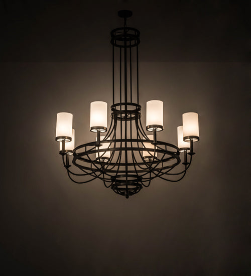 60"W Saxony 8 Lt Chandelier